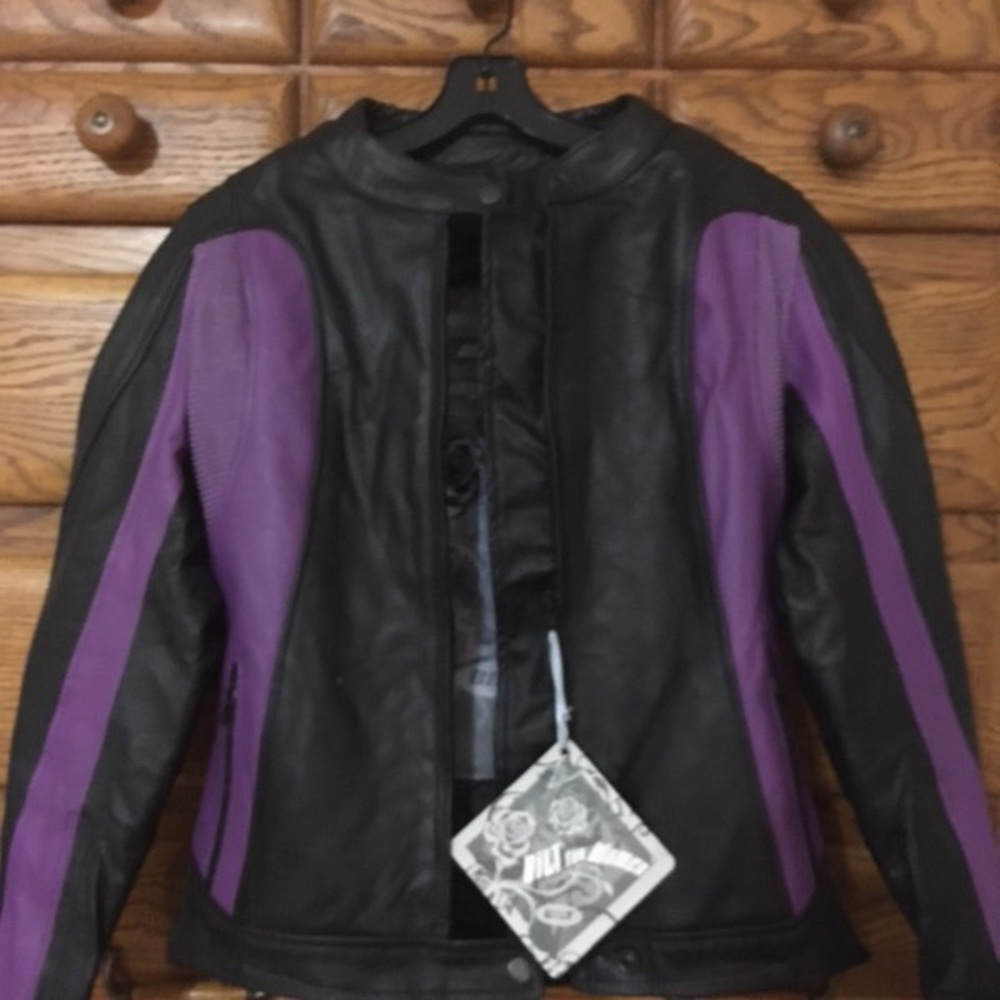 Women’s BNWT BILT Leather Motorcycle Jacket EUR 34